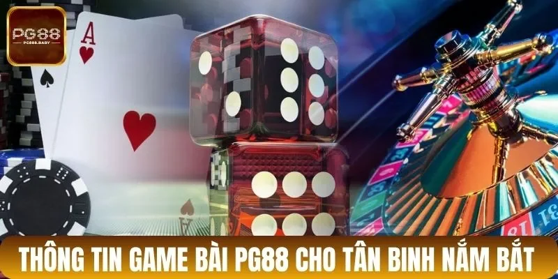 Thông tin game bài PG88 cho tân binh nắm bắt